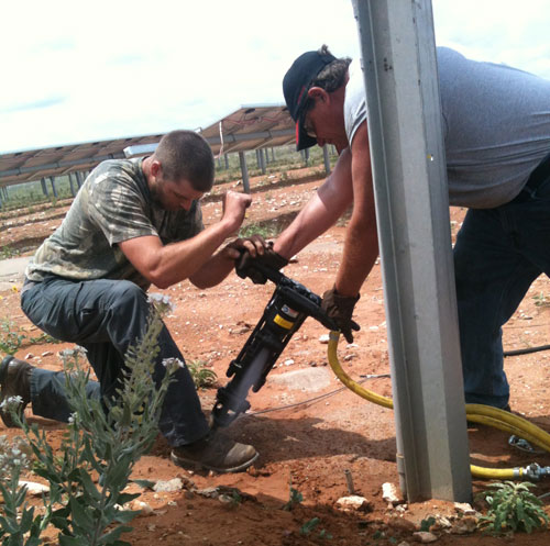 Solar Array Anchoring System, Hobbs NM